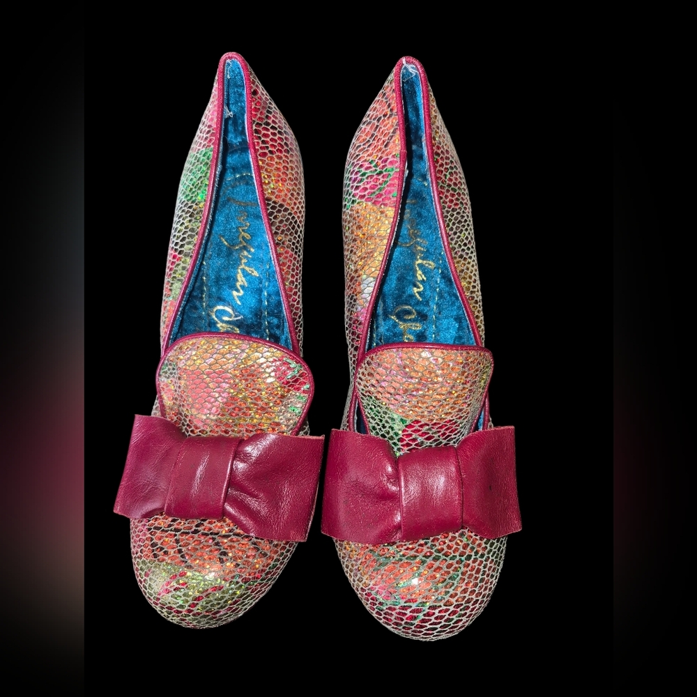 Irregular Choice Colorful Metallic Bow-Accent Pumps Size US: 6 1/2 EU: 37